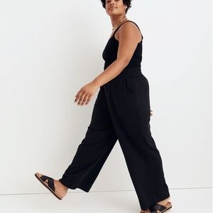 Madewell Harlow Wide-Leg Pant in Black 16P